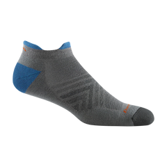 DT Coolmax® Run No Show Tab Ultra-Lightweight Running Sock with Cushion Style #1054 - Gray