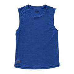Women's - Janji Repeat Merino Muscle Tank - Sapphire