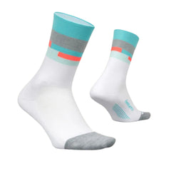 Feetures Elite LC Mini Crew -  Aquatic White