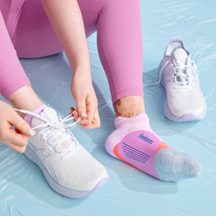 Feetures - Elite Light Cushion No Show Tab - Orchid Sunset