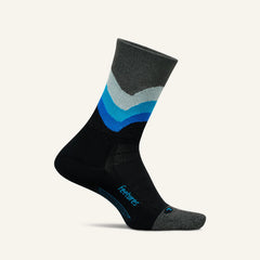 Feetures -   Elite Light Cushion Mini Crew - Black Swell