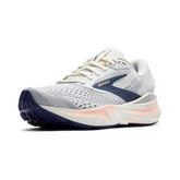 Women's - Brooks Adrenaline GTS 24 - Grey/Blue Ribbon/Peach