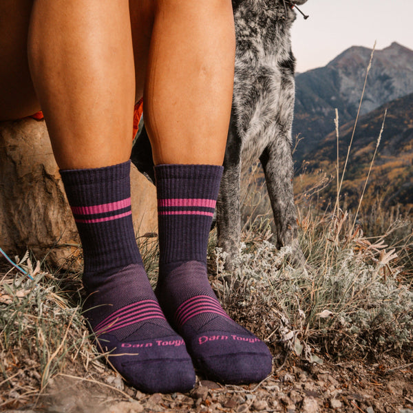 Darn Tough Women's Element Micro Crew Lightweight Running Sock Blackberry