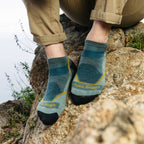Darn Tough Men's Light Hiker No Show Lightweight Hiking Sock Seafoam