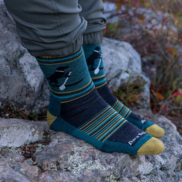 Darn Tough Men's Willoughby Micro Crew Lightweight Hiking Sock Dog Pond
