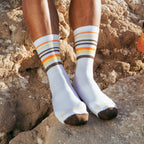 Darn Tough Men's Fastpack Micro Crew Lightweight Hiking Sock White