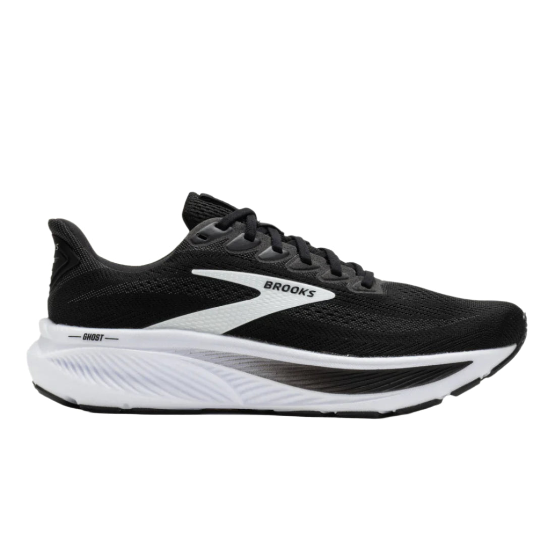 Men's - Brooks Ghost 17 - Black/Grey/White