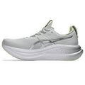 Women's - ASICS Gel Nimbus 28 - Platinum/Glow Green