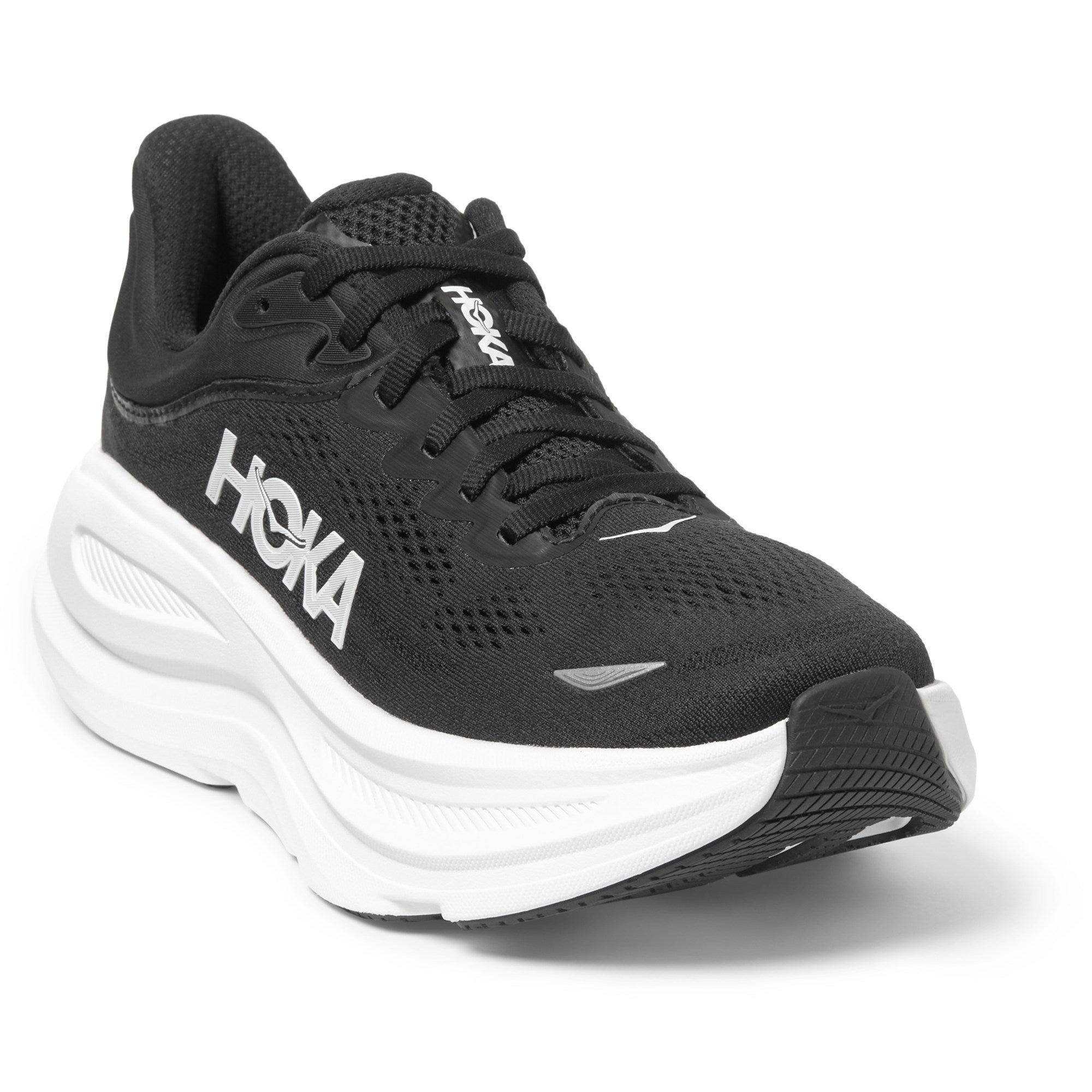 Women's - HOKA Bondi 9 - Black/White