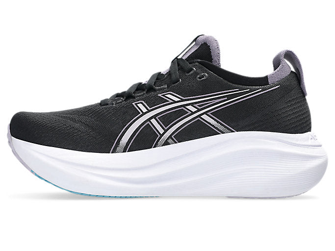 Women's - ASICS Gel Nimbus 27 - Black/Dusk Violet