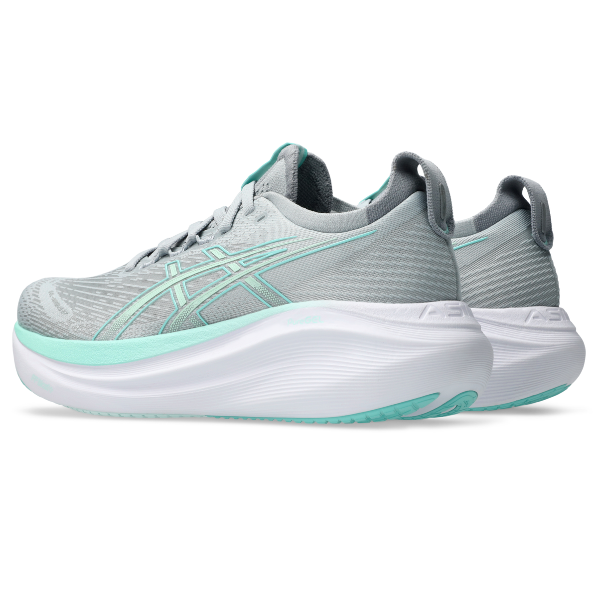 ASICS Women's Gel-Nimbus 27 Piedmont Grey/Illuminate Mint