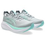 ASICS Women's Gel-Nimbus 27 Piedmont Grey/Illuminate Mint