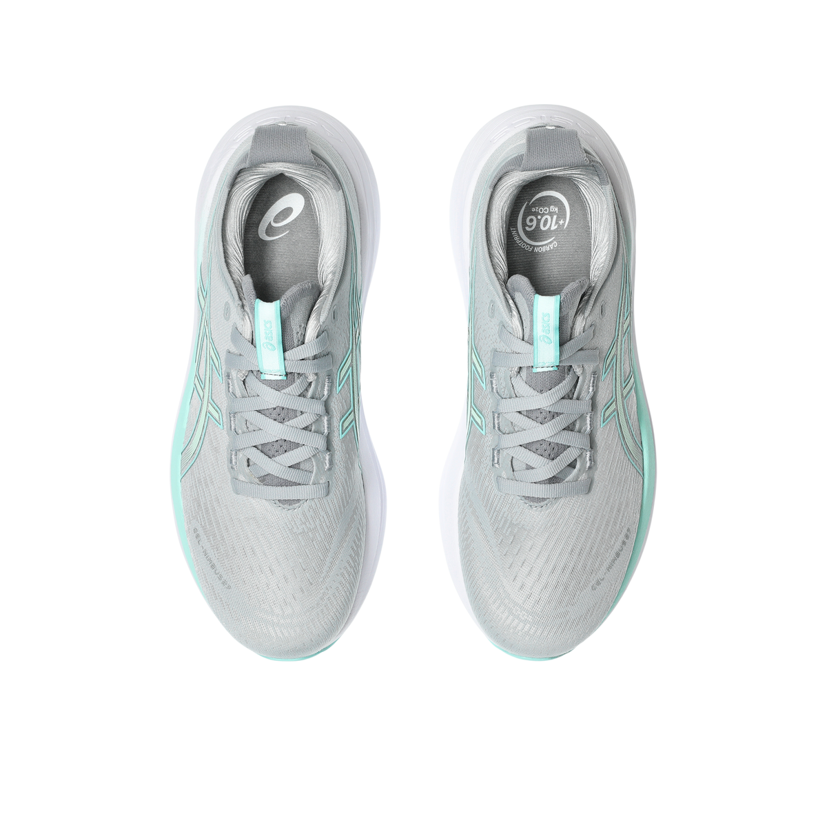 ASICS Women's Gel-Nimbus 27 Piedmont Grey/Illuminate Mint