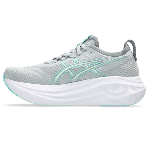 ASICS Women's Gel-Nimbus 27 Piedmont Grey/Illuminate Mint