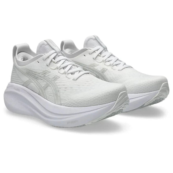 Women's - ASICS Gel Nimbus 27 - White/Glacier Grey