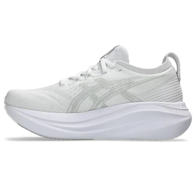 Women's - ASICS Gel Nimbus 27 - White/Glacier Grey