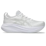 Women's - ASICS Gel Nimbus 27 - White/Glacier Grey