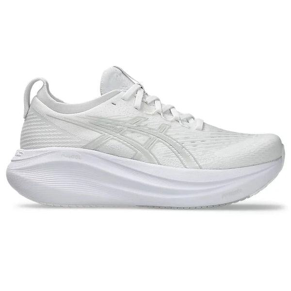 Women's - ASICS Gel Nimbus 27 - White/Glacier Grey