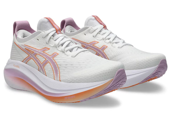 Women's - ASICS Gel Nimbus 27 - Tokyo Cream/Edo Purple