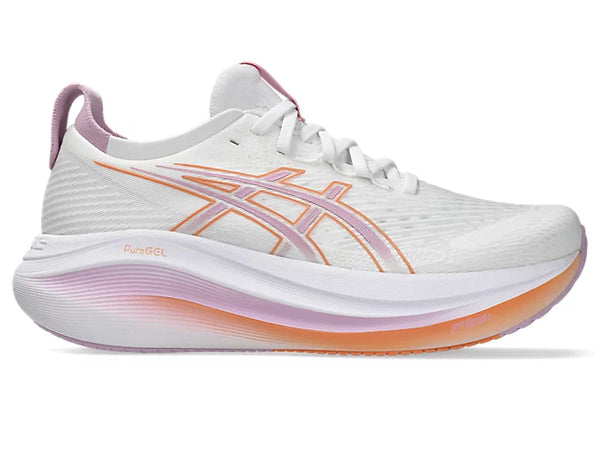 Women's - ASICS Gel Nimbus 27 - Tokyo Cream/Edo Purple