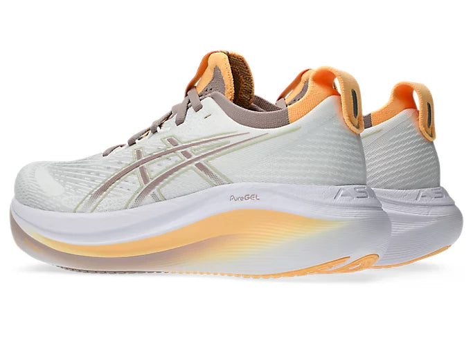 Women's - ASICS Gel Nimbus 27 - White/Fawn
