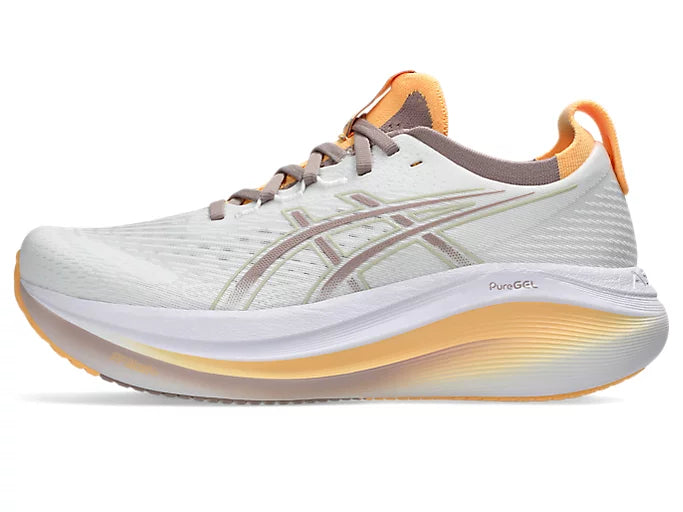 Women's - ASICS Gel Nimbus 27 - White/Fawn