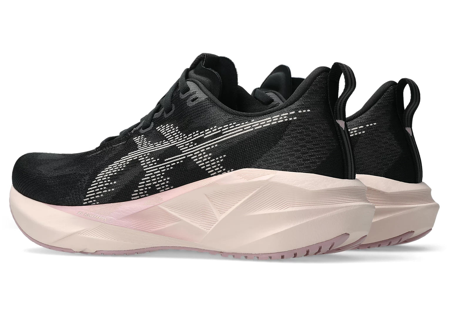 Women's - ASICS Novablast 5 - Black/Pearl Pink