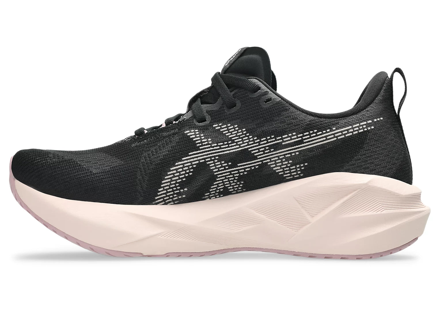 Women's - ASICS Novablast 5 - Black/Pearl Pink