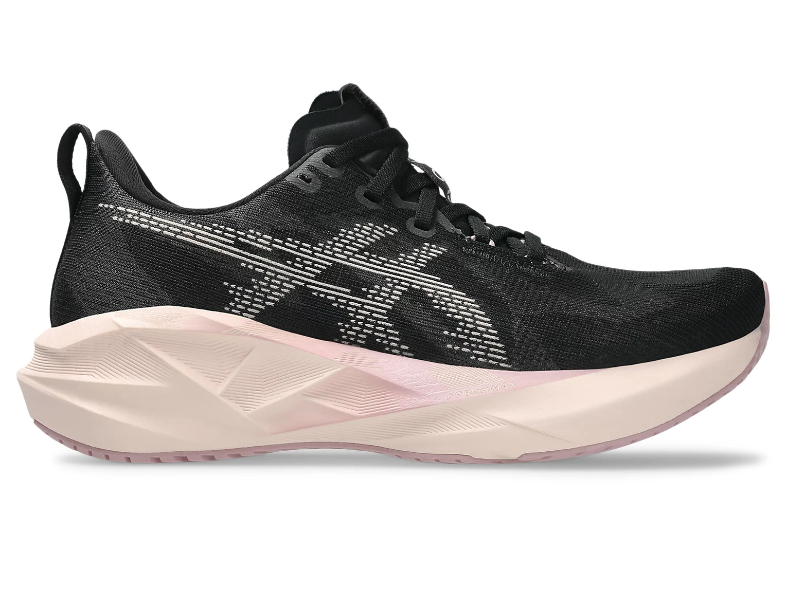 Women's - ASICS Novablast 5 - Black/Pearl Pink