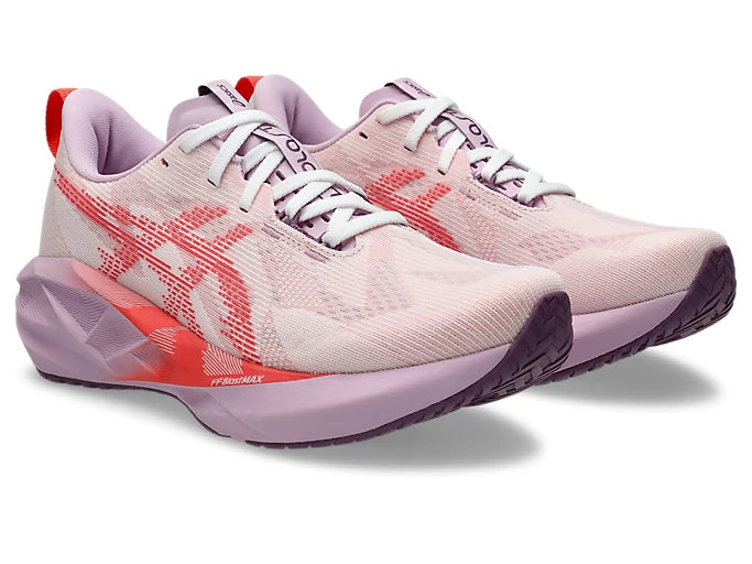 Women's - ASICS Novablast 5 - White/Coral Reef