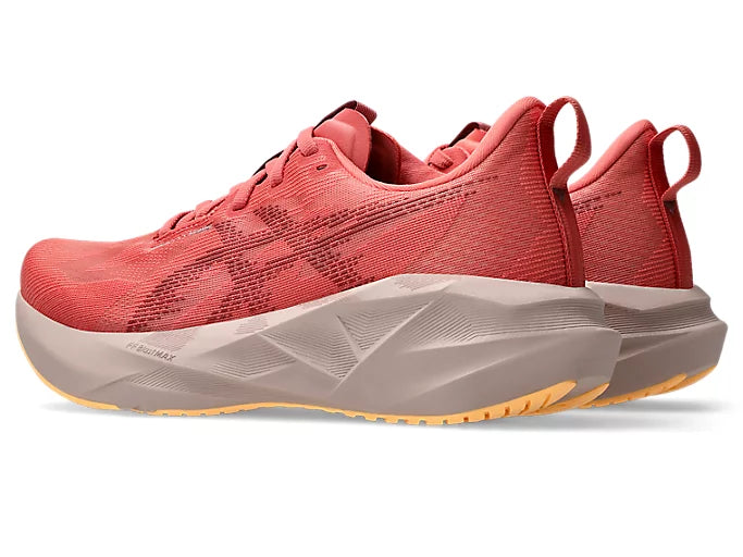 Women's - ASICS Novablast 5 - Dark Pink Clay/Rubble Red