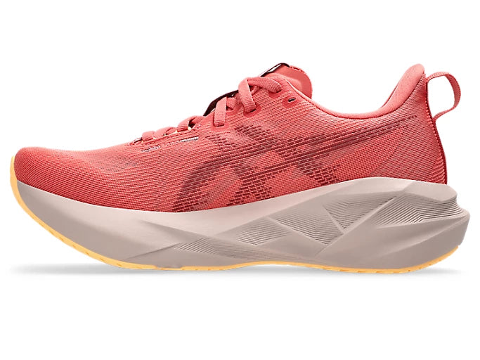 Women's - ASICS Novablast 5 - Dark Pink Clay/Rubble Red