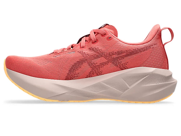 Women's - ASICS Novablast 5 - Dark Pink Clay/Rubble Red