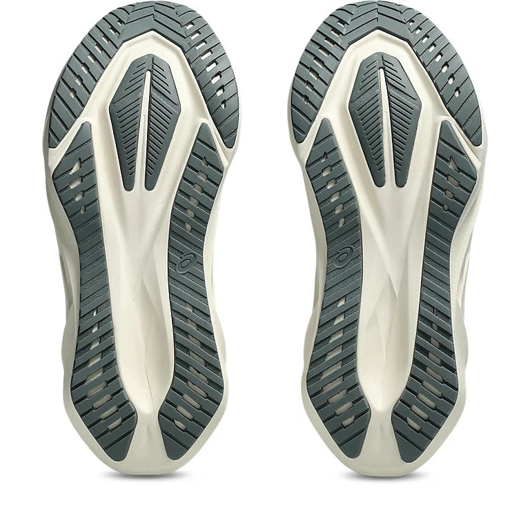 Women's - ASICS Novablast 5 - Gravel/Blue Fade