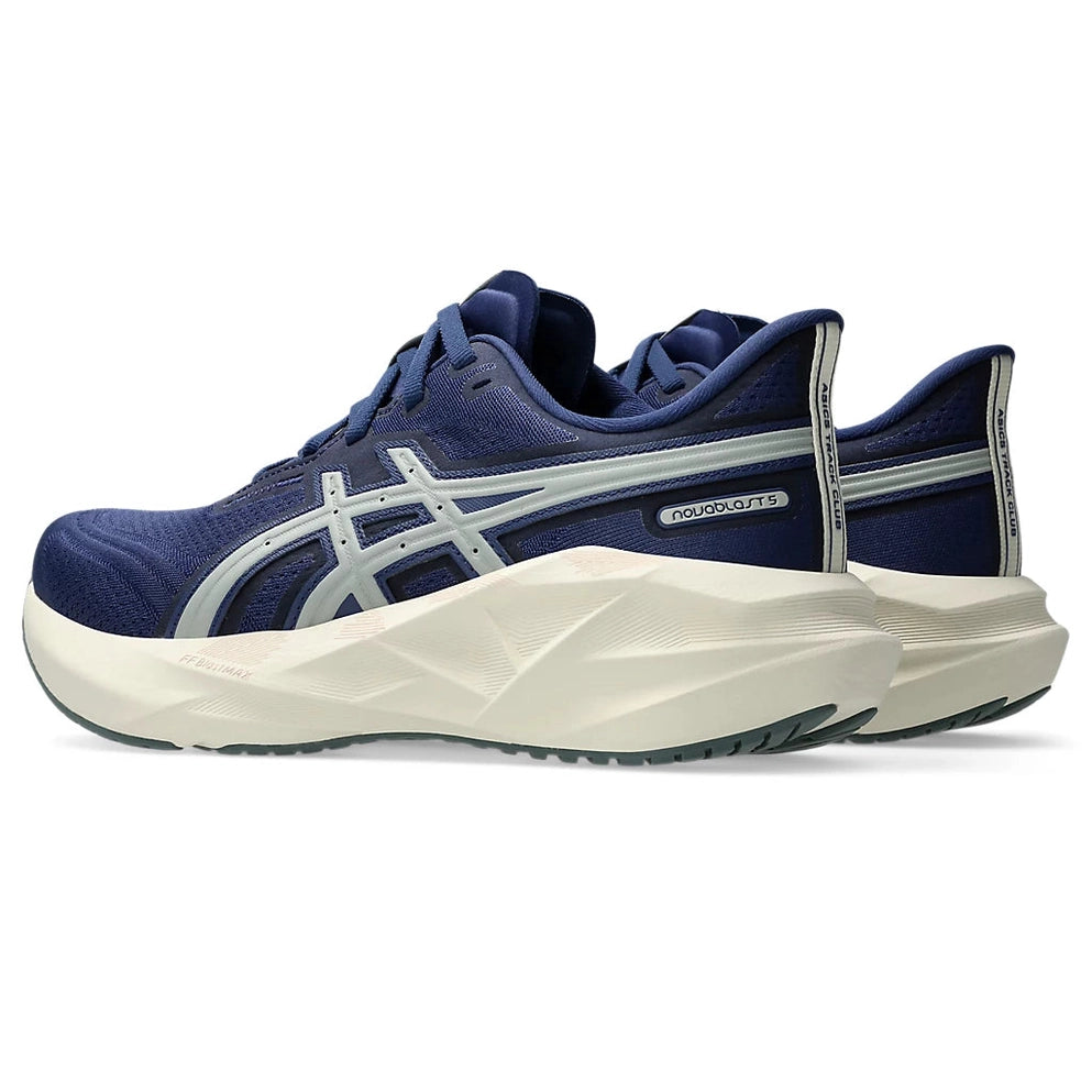 Women's - ASICS Novablast 5 - Gravel/Blue Fade