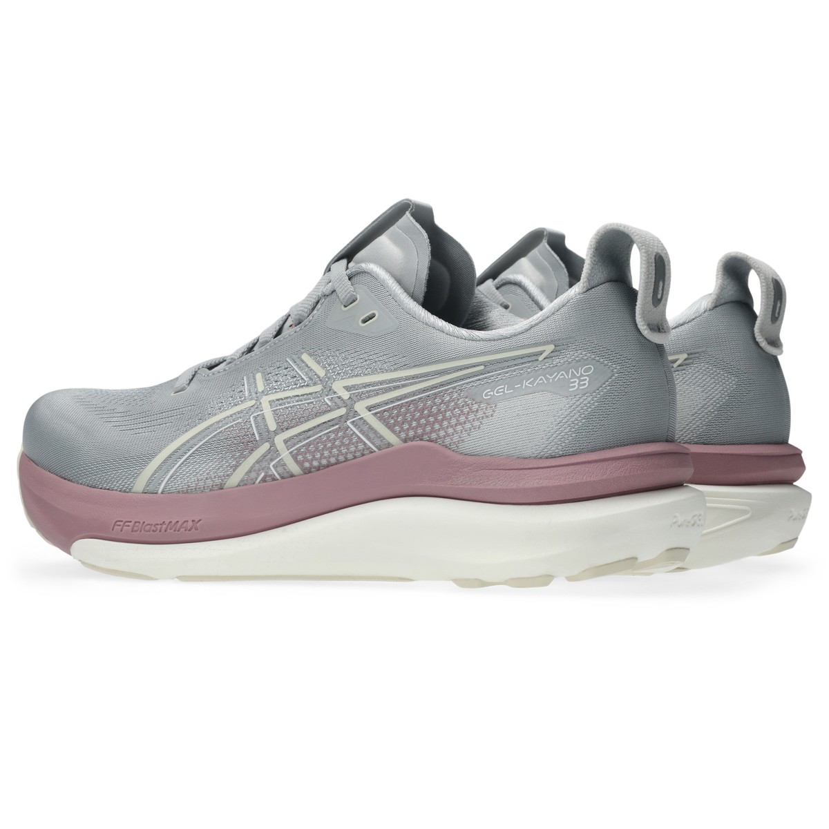 ASICS Women's Gel-Kayano 33 Piedmont Grey/Taro Purple
