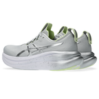 ASICS Women's Gel-Nimbus 28 Platinum Platinum/Glow Green