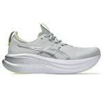 Women's - ASICS Gel Nimbus 28 - Platinum/Glow Green