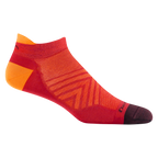 Darn Tough Men's Run No Show Tab No Cushion Ultra-Lightweight Running Sock Race Red
