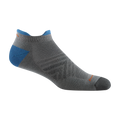Darn Tough Men's Coolmax Run No Show Tab Ultra-Lightweight Running Sock Gray