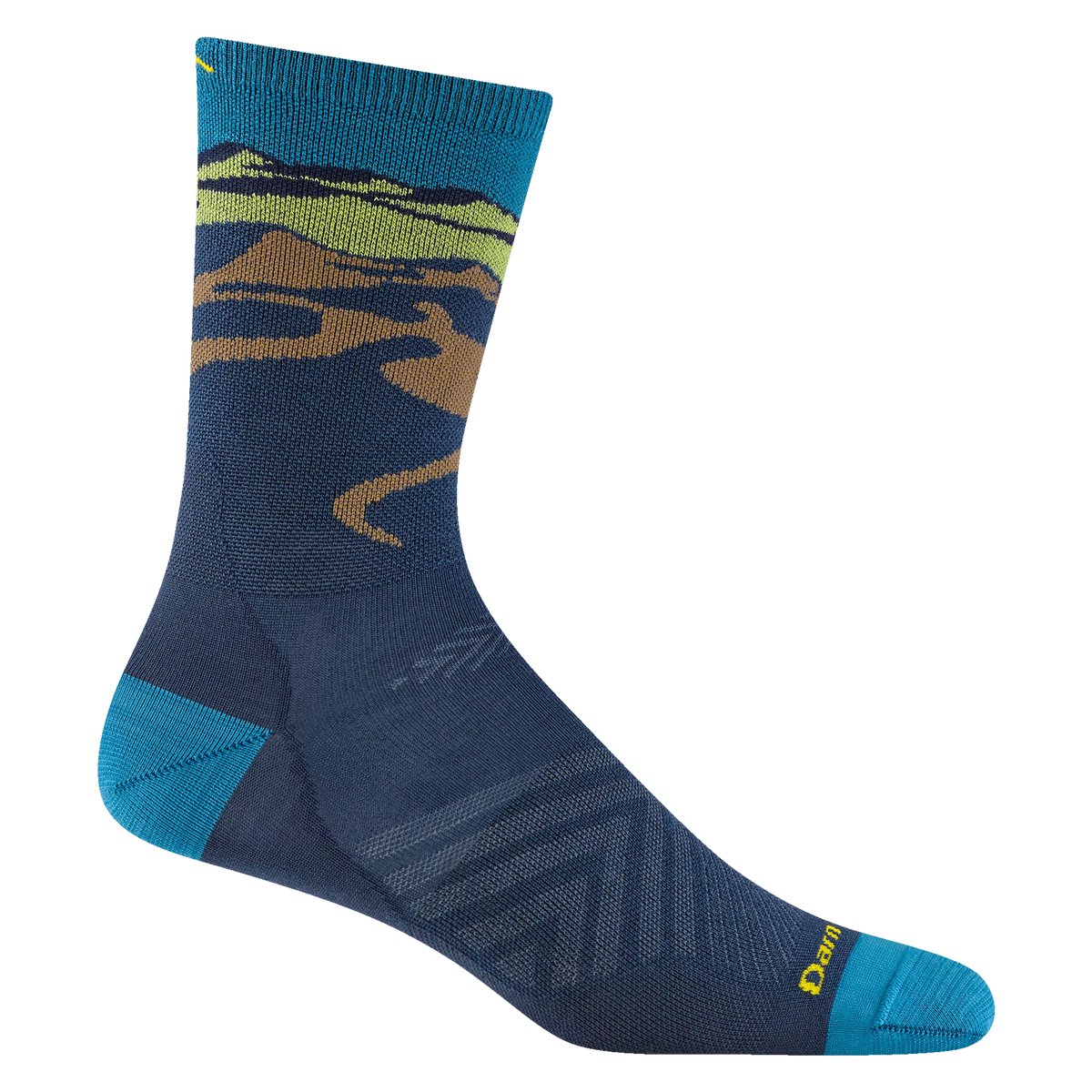 Darn Tough Men's Ridge Runner Micro Crew Ultra-Lightweight Running Sock Midnight