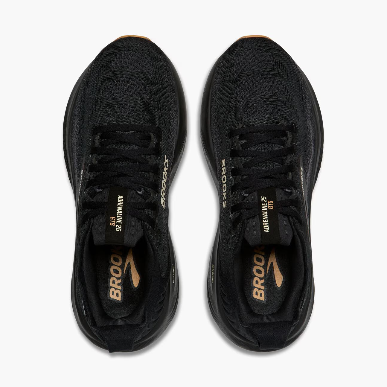 Men's - Brooks Adrenaline GTS 25 - Black/Biscuit