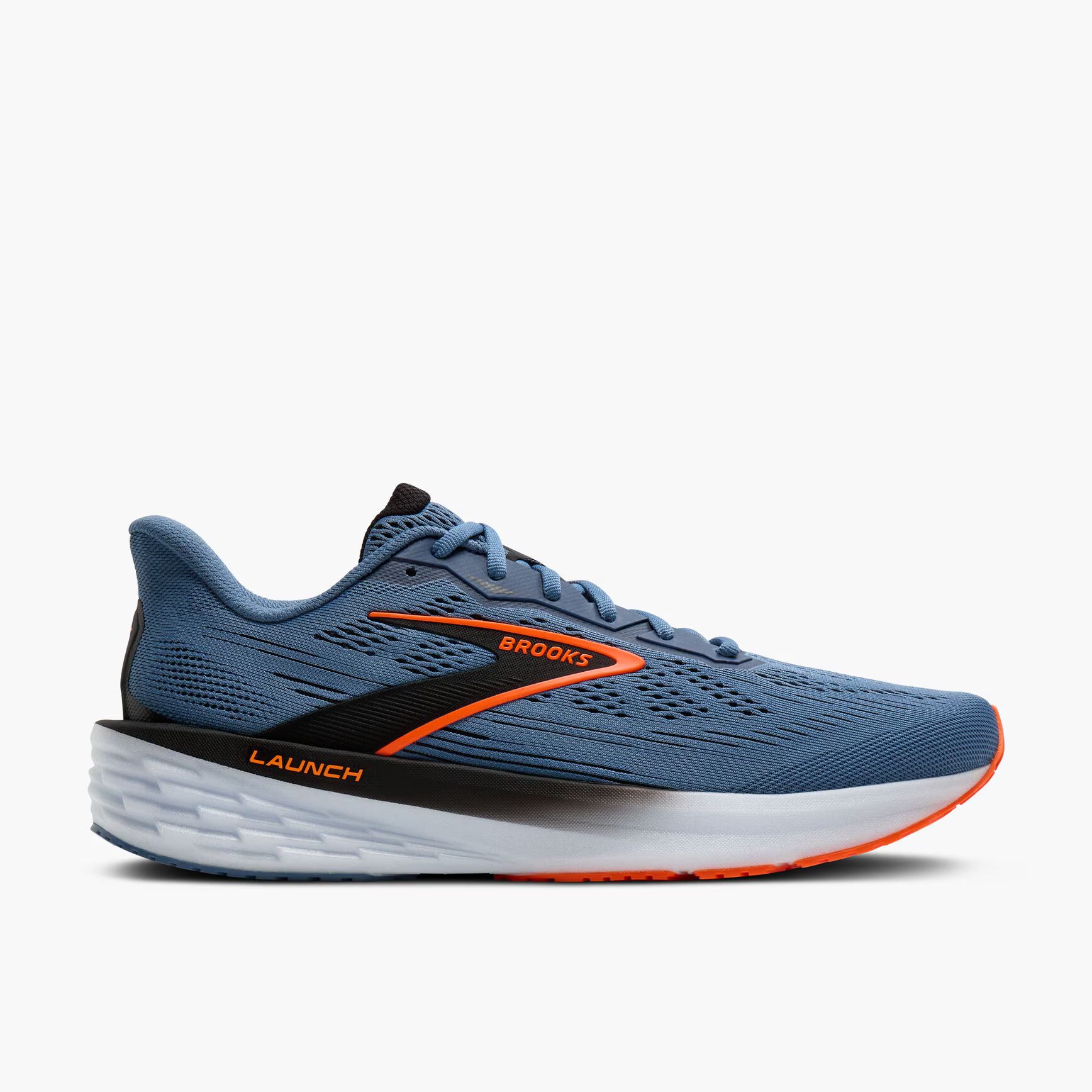 Men's - Brooks Launch 12 - Moonlight/Black/Orange