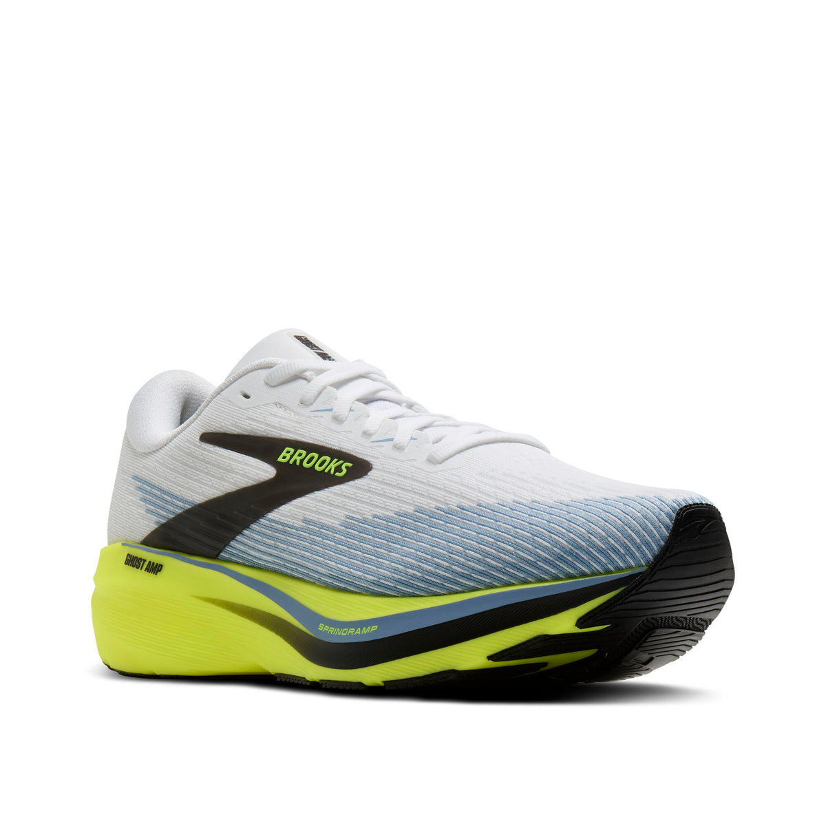 Brooks Men's Ghost Amp White/Blue/Nightlife
