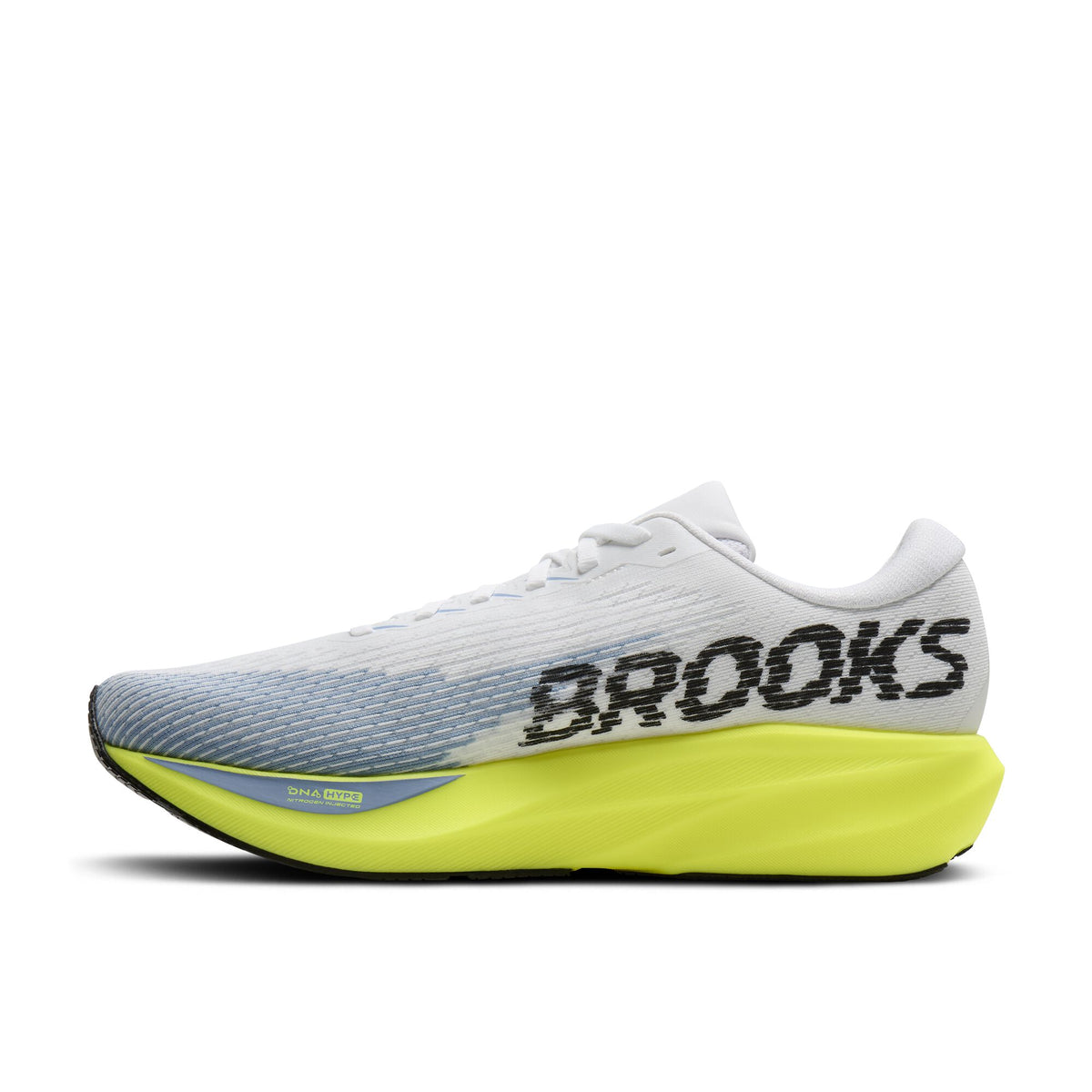 Brooks Men's Ghost Amp White/Blue/Nightlife