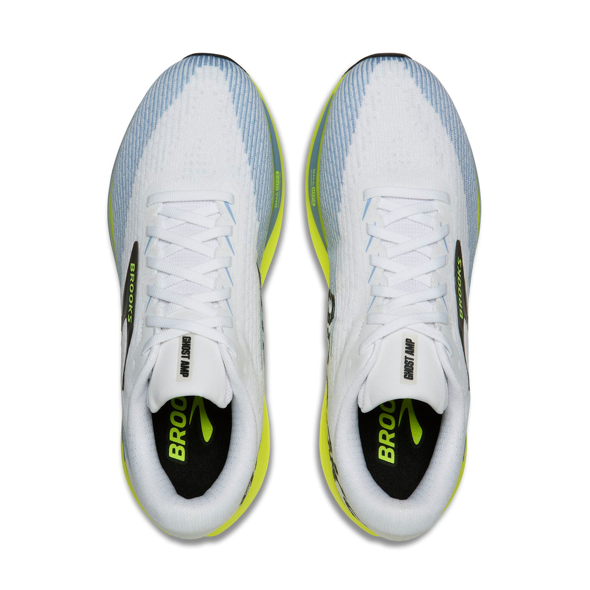 Brooks Men's Ghost Amp White/Blue/Nightlife