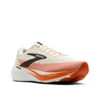 Brooks Men's Ghost Amp White/Tigerlily/Black