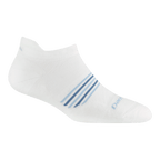 Darn Tough Women's Element No Show Tab Lightweight Running Sock Vapor White