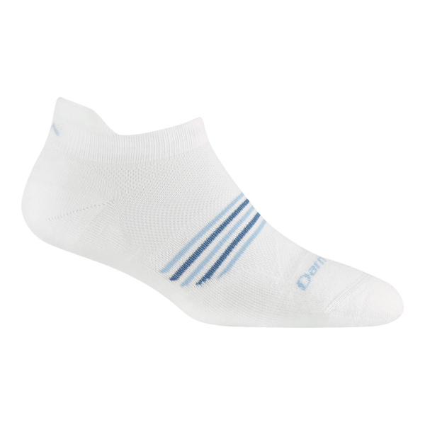 Darn Tough Women's Element No Show Tab Lightweight Running Sock Vapor White