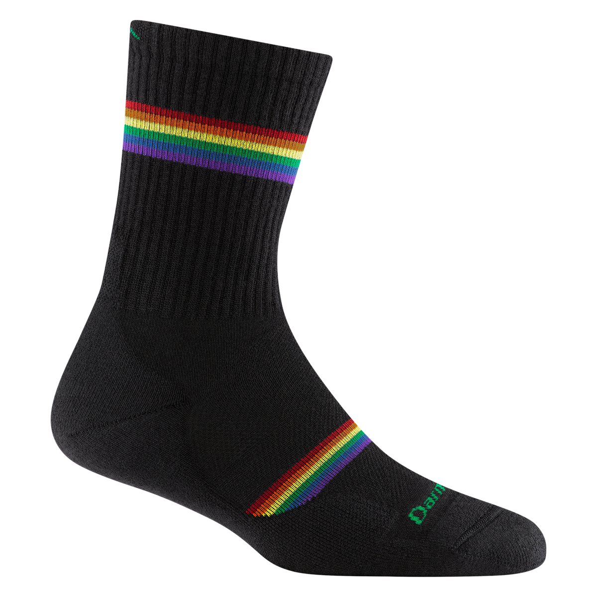 Darn Tough Women's Prism Micro Crew Lightweight Running Sock Black